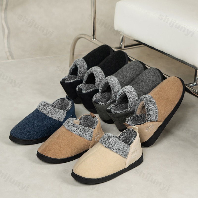 Mens Fashion Winter 2025 - 2025年冬新作 メンズファッション 暖かいソフトソール カジュアルコットンシューズ 快適スリッポン ローカット