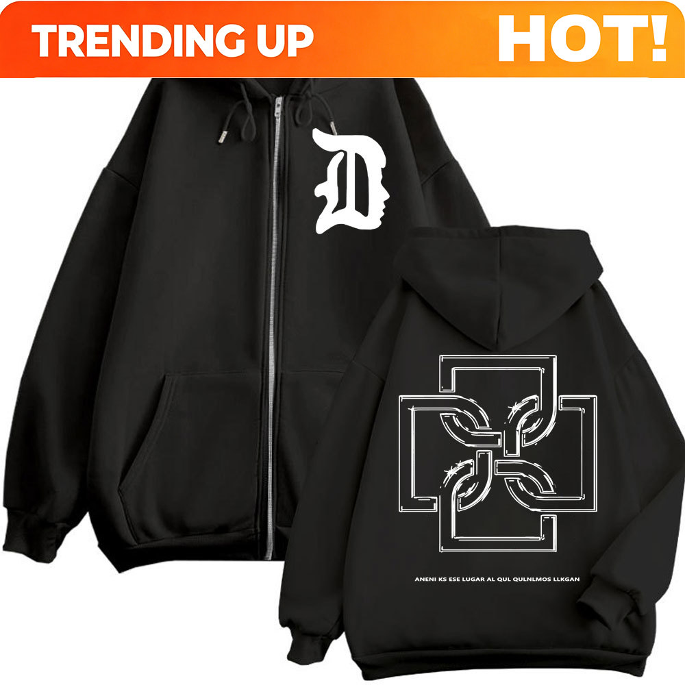 Men'S Fashion Zipper Hoodie - カスタマイズ ラッパー デューキ ロゴ グラフィック ジップアップ