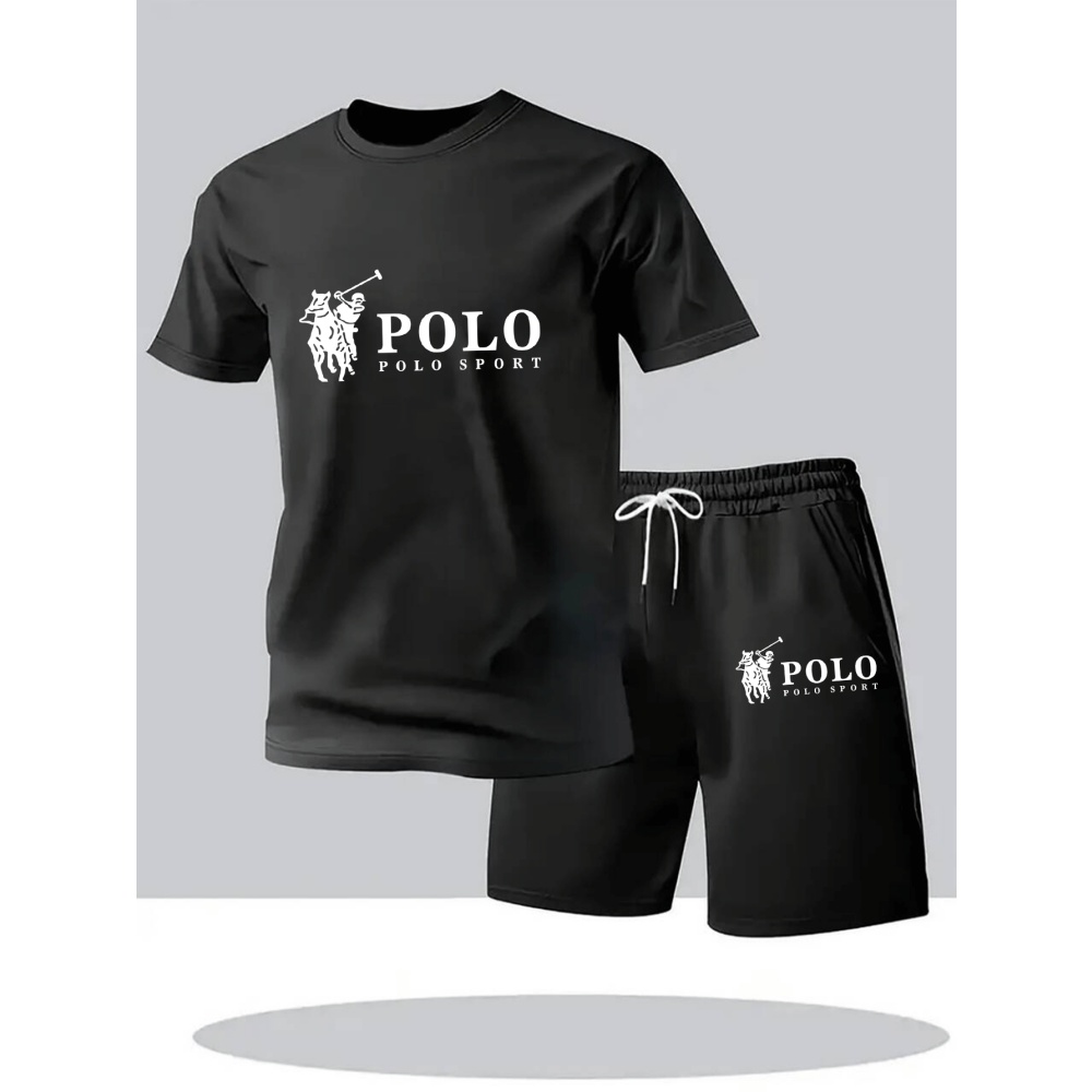 Men'S Fashion Course - 2026年夏メンズセットアップ 都会風カジュアルファッションTシャツ＆ショートパンツ 高品質クルーネック半袖アウトフィット 男性用デイリースポーツウェア