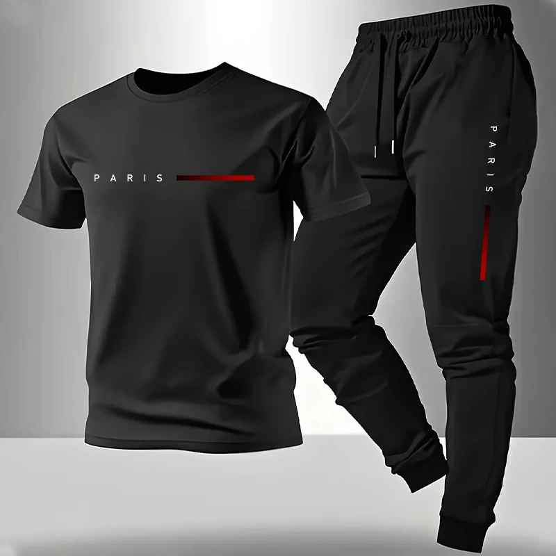2026新作 メンズトラックスーツ Tシャツ＆スウェットパン - Men'S Fashion Course のレビューと価格