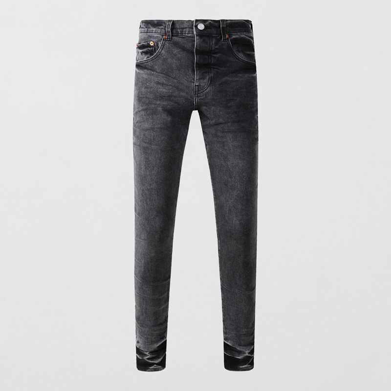 Y2Kファッション、メンズ、スリムフィット、ストレッチ素材、 - Men'S Fashion Grey Jeans のレビューと価格