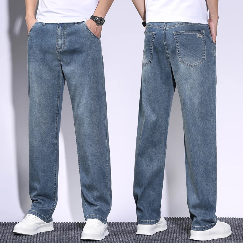 メンズラージデニムジーンズ,バギーパンツ,通気性,ストレート - Men'S Fashion With Baggy Jeans のレビューと価格