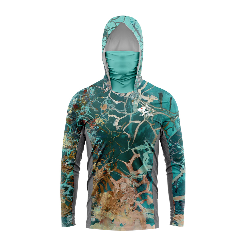 UPF50+ フード付きフィッシングシャツ 内蔵フェイスゲイ - Mens Fashion Summer のレビューと価格
