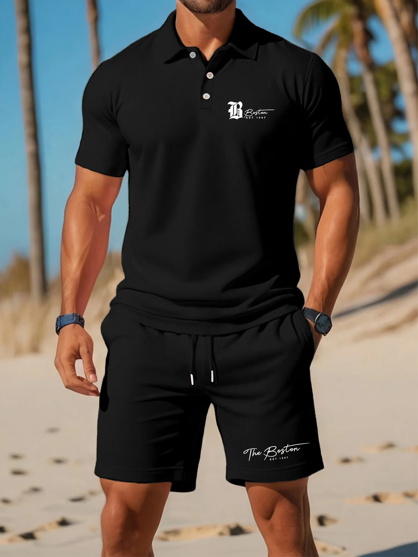 夏の新作メンズポロシャツセット カジュアルスポーティー クー - Men'S Fashion Course のレビューと価格