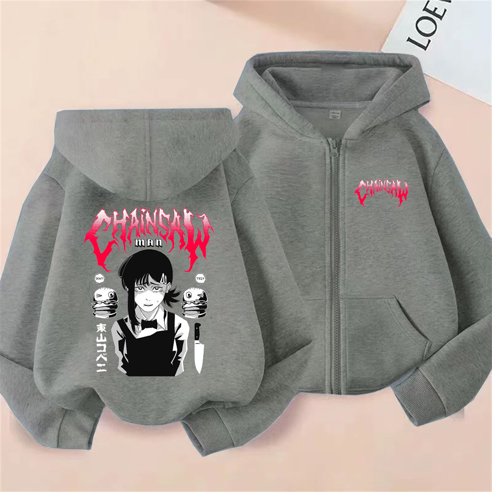 カスタムカスタムアニメチェーンソーマン東山コベニグラフィック - Men'S Fashion Zipper Hoodie のレビューと価格
