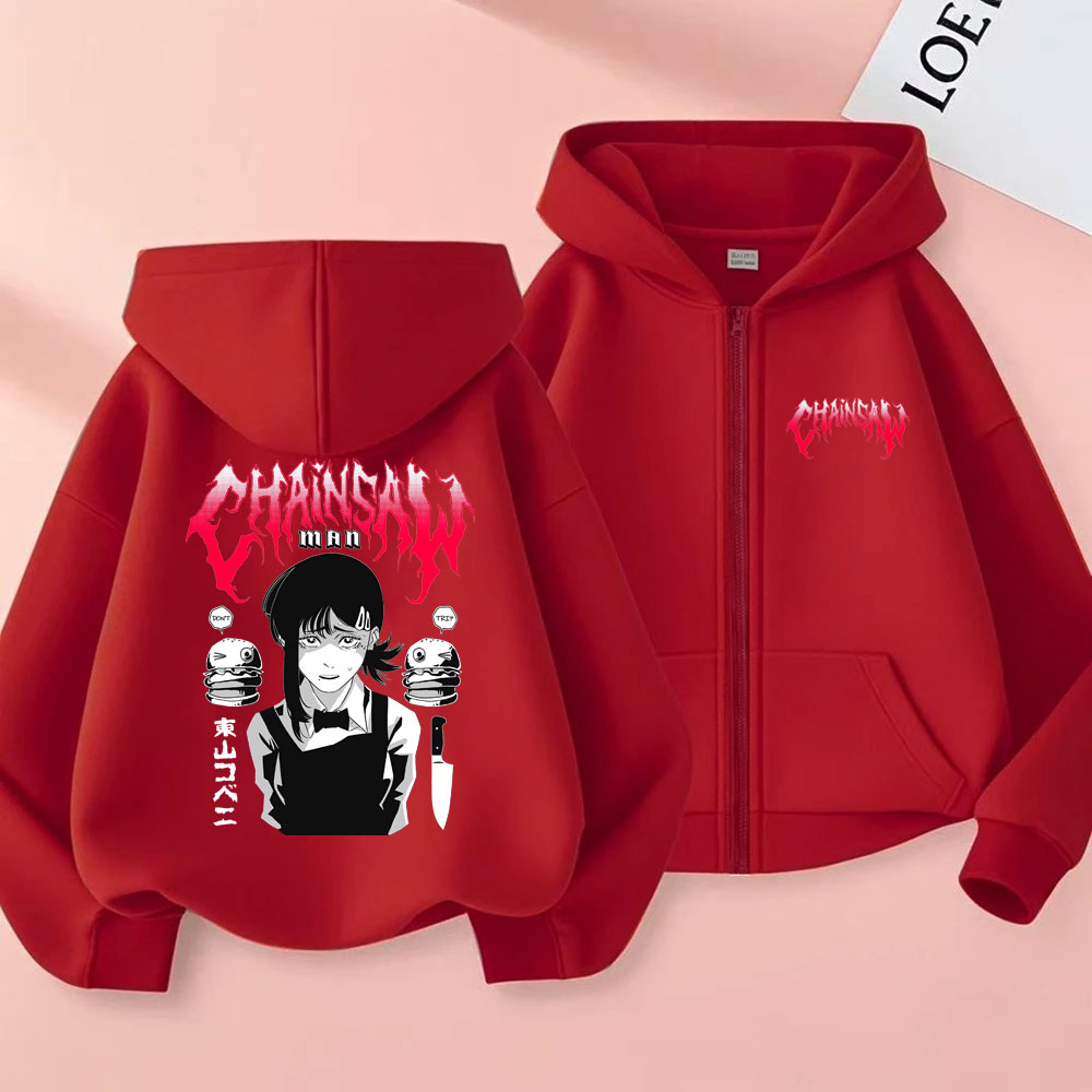 カスタムカスタムアニメチェーンソーマン東山コベニグラフィック - Men'S Fashion Zipper Hoodie のレビューと価格