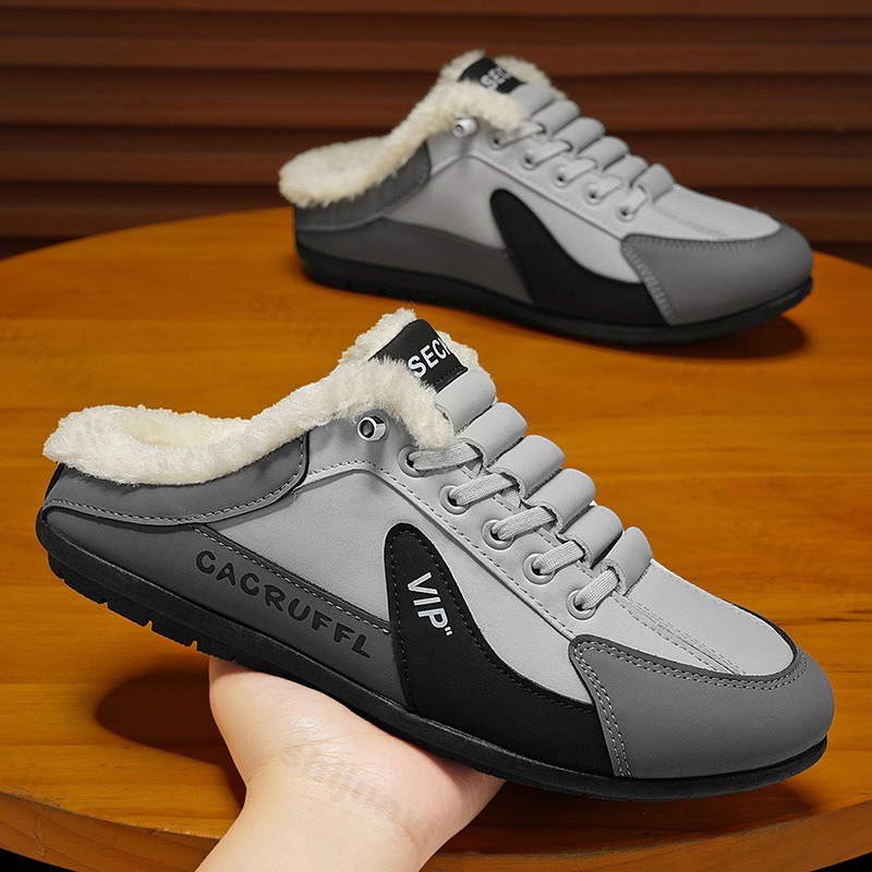 メンズスリッパ 2025 冬 暖かい プラッシュ 快適 アウ - Mens Fashion Winter 2025 のレビューと価格