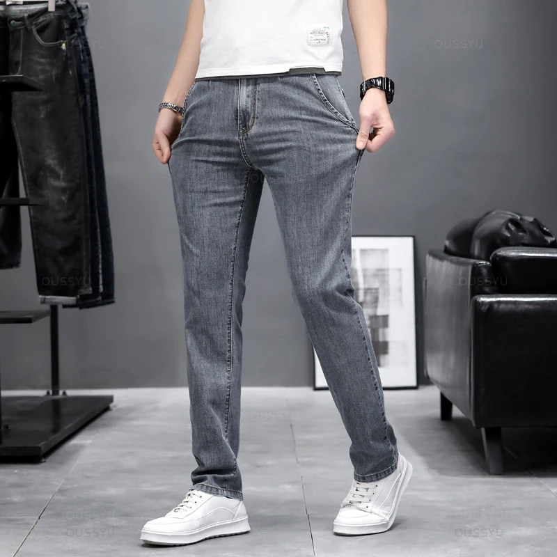 秋の新作、スリムフィットのスキニージーンズ。メンズファッショ - Men'S Fashion Grey Jeans のレビューと価格