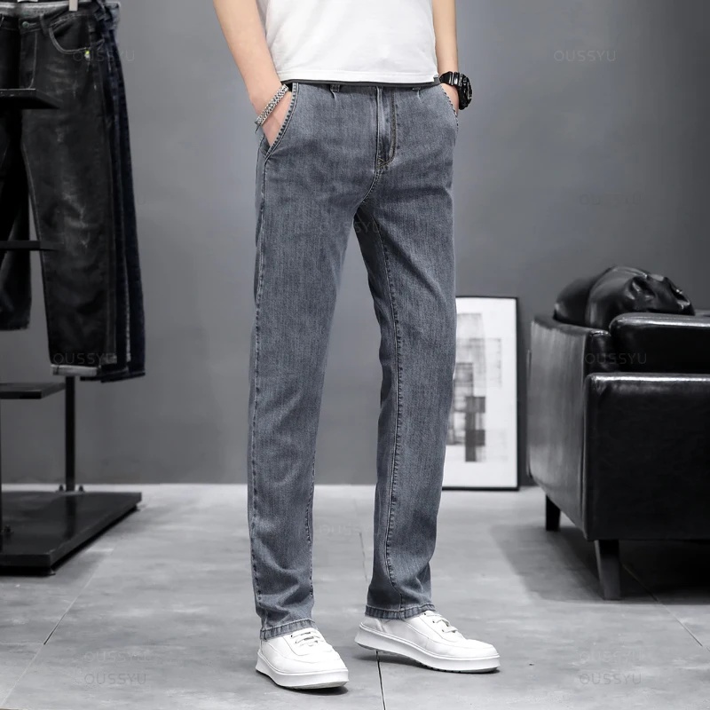 秋の新作、スリムフィットのスキニージーンズ。メンズファッショ - Men'S Fashion Grey Jeans のレビューと価格