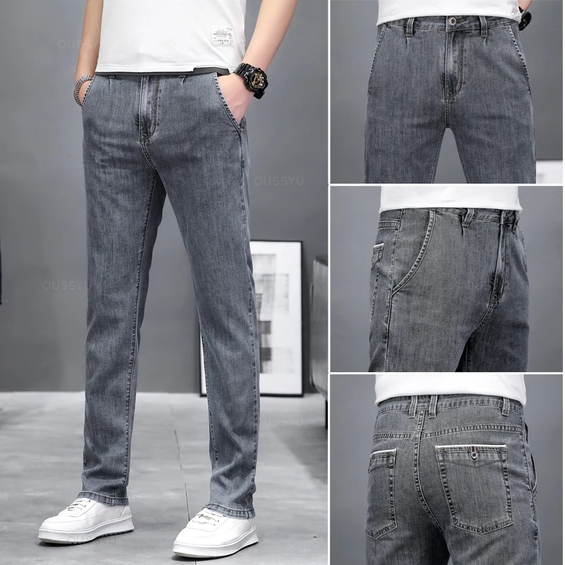 秋の新作、スリムフィットのスキニージーンズ。メンズファッショ - Men'S Fashion Grey Jeans のレビューと価格