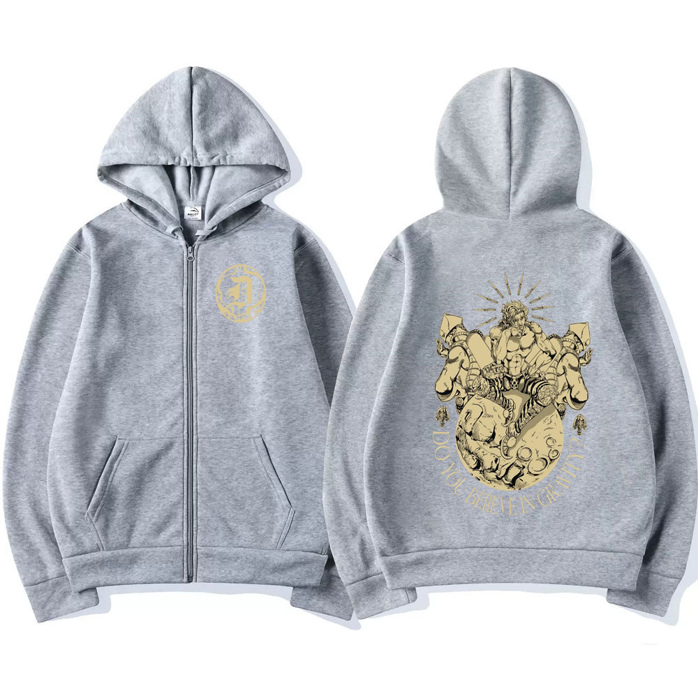 アニメジョジョの奇妙な冒険ジッパーパーカーディオ・ブランド漫 - Men'S Fashion Zipper Hoodie のレビューと価格