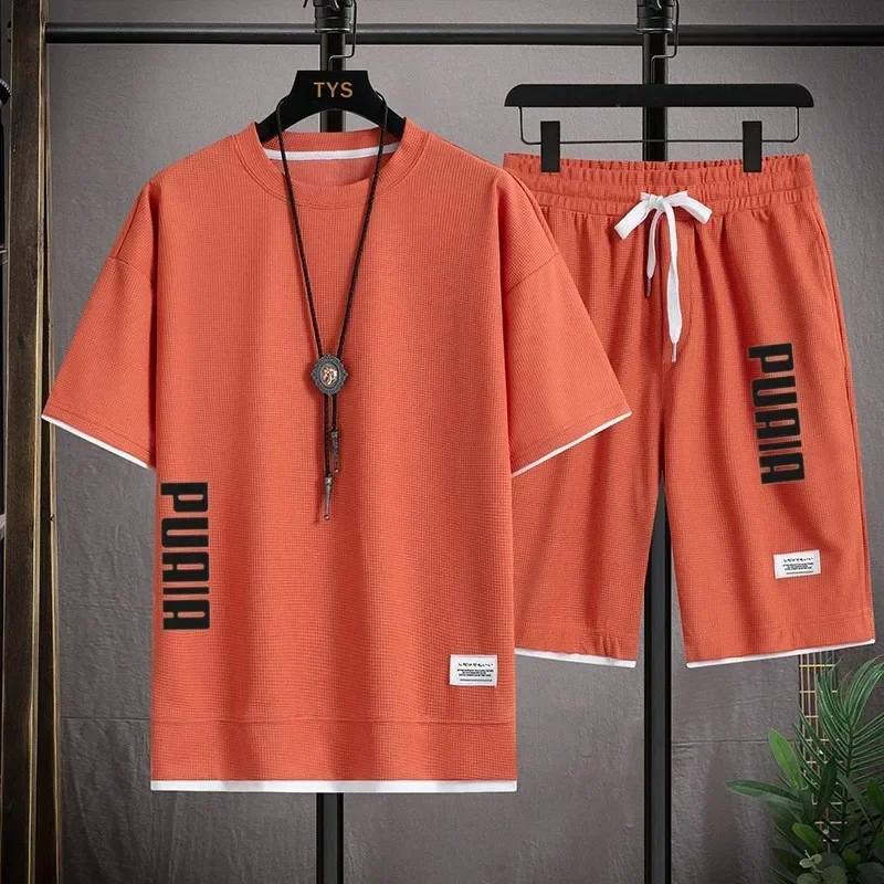 2026年新作 メンズTシャツ＆ショートパンツセット 2-i - Men'S Fashion Course のレビューと価格