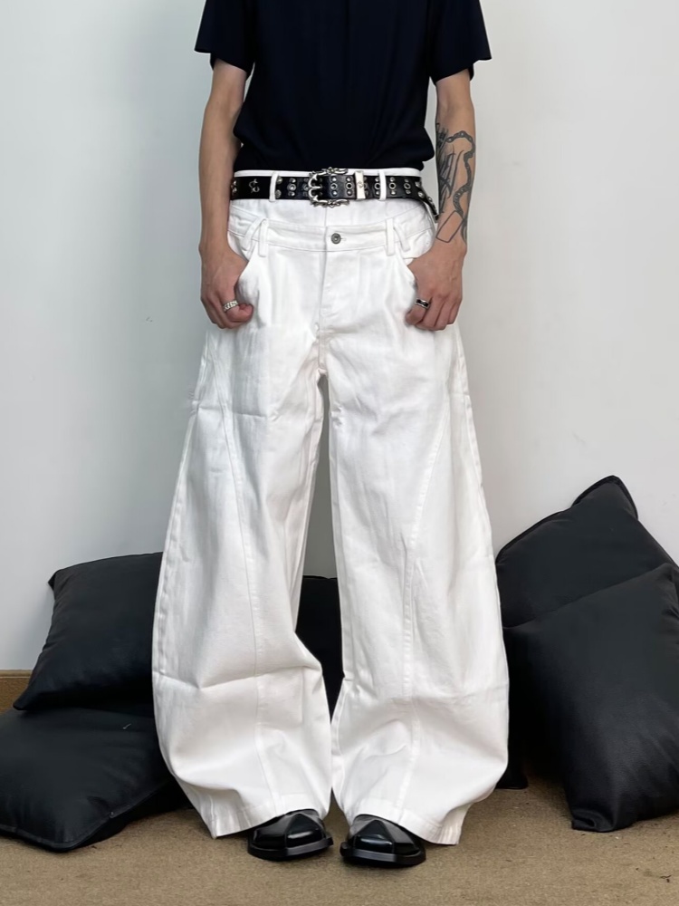 2026年 ロパ Y2Kファッション ダブルウエストバンド  - Men'S Fashion With Baggy Jeans のレビューと価格