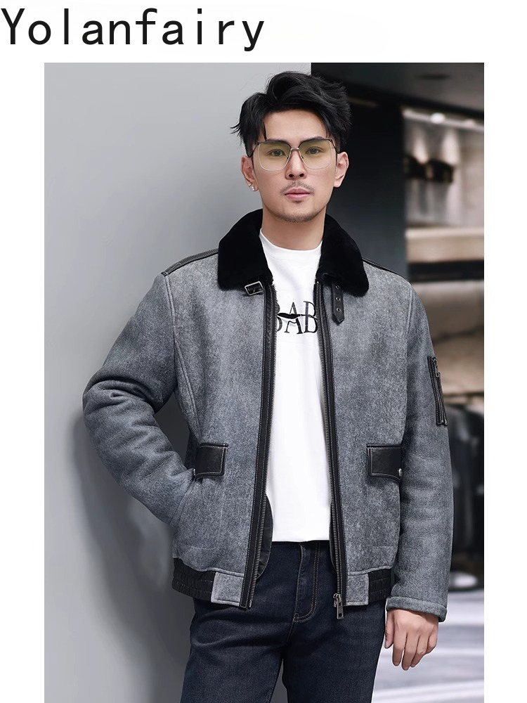YOLANFAIRY ショート天然毛皮コート男のファッション - Mens Fashion Winter 2025 のレビューと価格