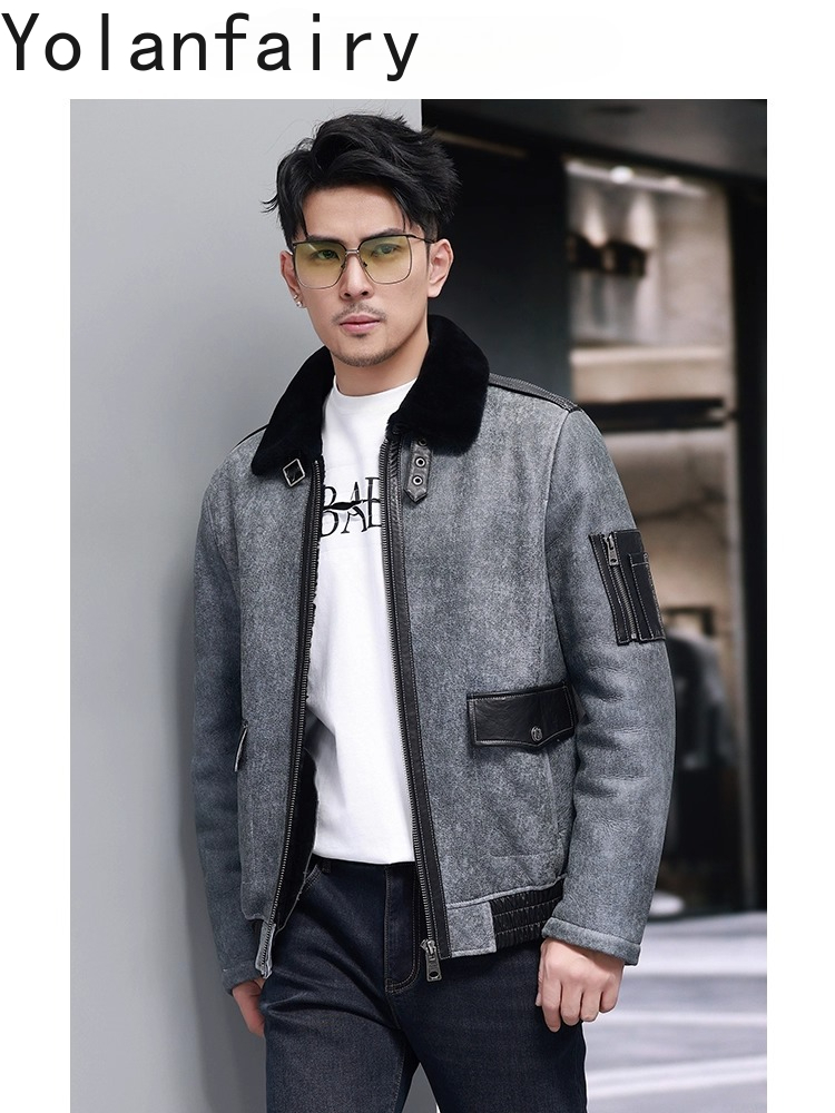 YOLANFAIRY ショート天然毛皮コート男のファッション - Mens Fashion Winter 2025 のレビューと価格