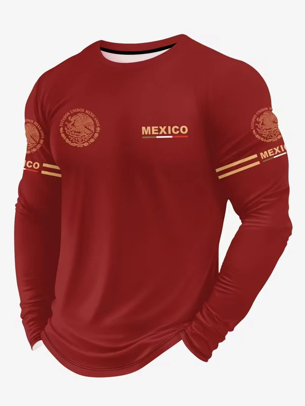 メンズメキシコイーグルプリントTシャツ、ファッショナブルで快 - Men'S Fashion Course のレビューと価格