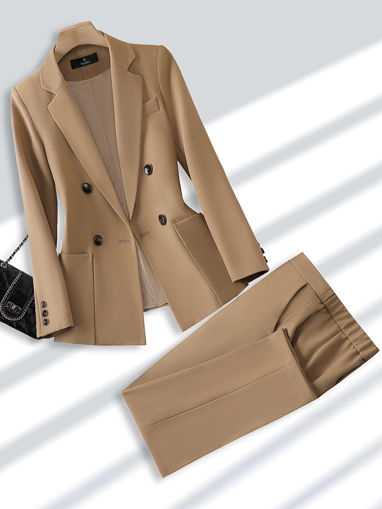 女性のためのブレザーとズボンのスーツ、オフィス、ビジネス、仕 - Men'S Fashion Khaki Pants のレビューと価格
