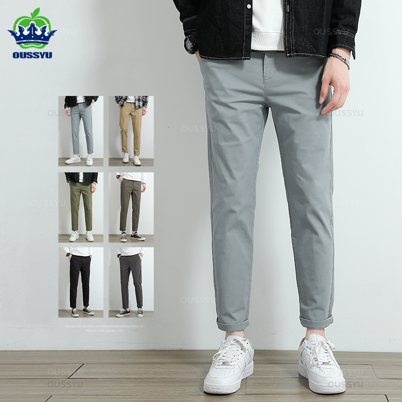 2026年秋 カーキチノカジュアルパンツ メンズ 97%コッ - Men'S Fashion Khaki Pants のレビューと価格