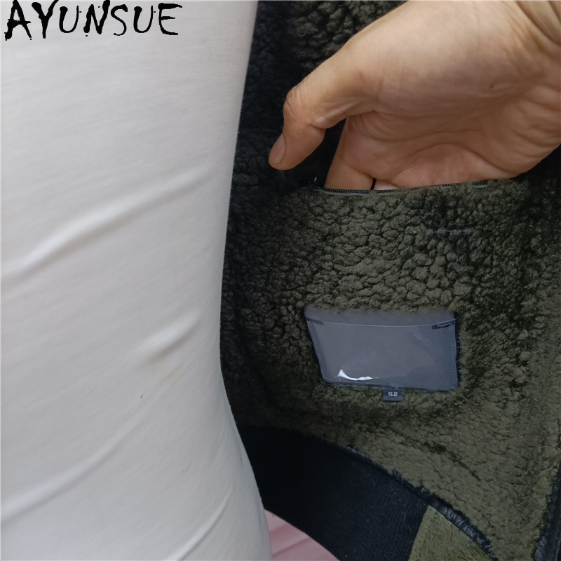AYUNSUE 暖かい天然毛皮コート男性冬カジュアル本物のシ - Mens Fashion Winter 2025 のレビューと価格