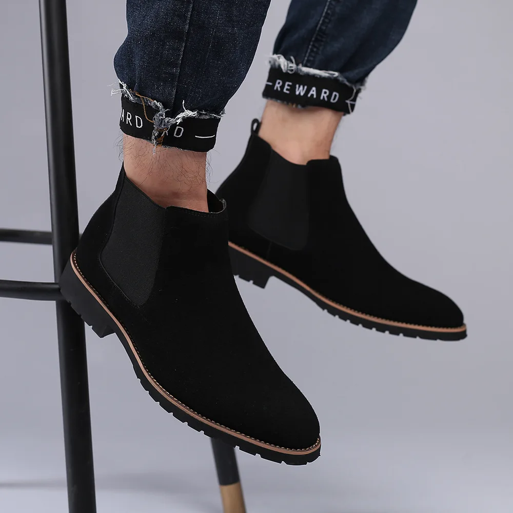 メンズアンクルブーツ、ブリティッシュスタイル、スエードレザー - Mens Fashion Winter 2025 のレビューと価格