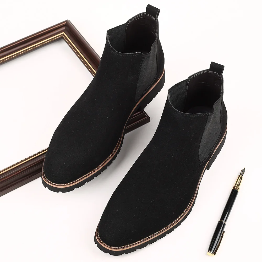 メンズアンクルブーツ、ブリティッシュスタイル、スエードレザー - Mens Fashion Winter 2025 のレビューと価格