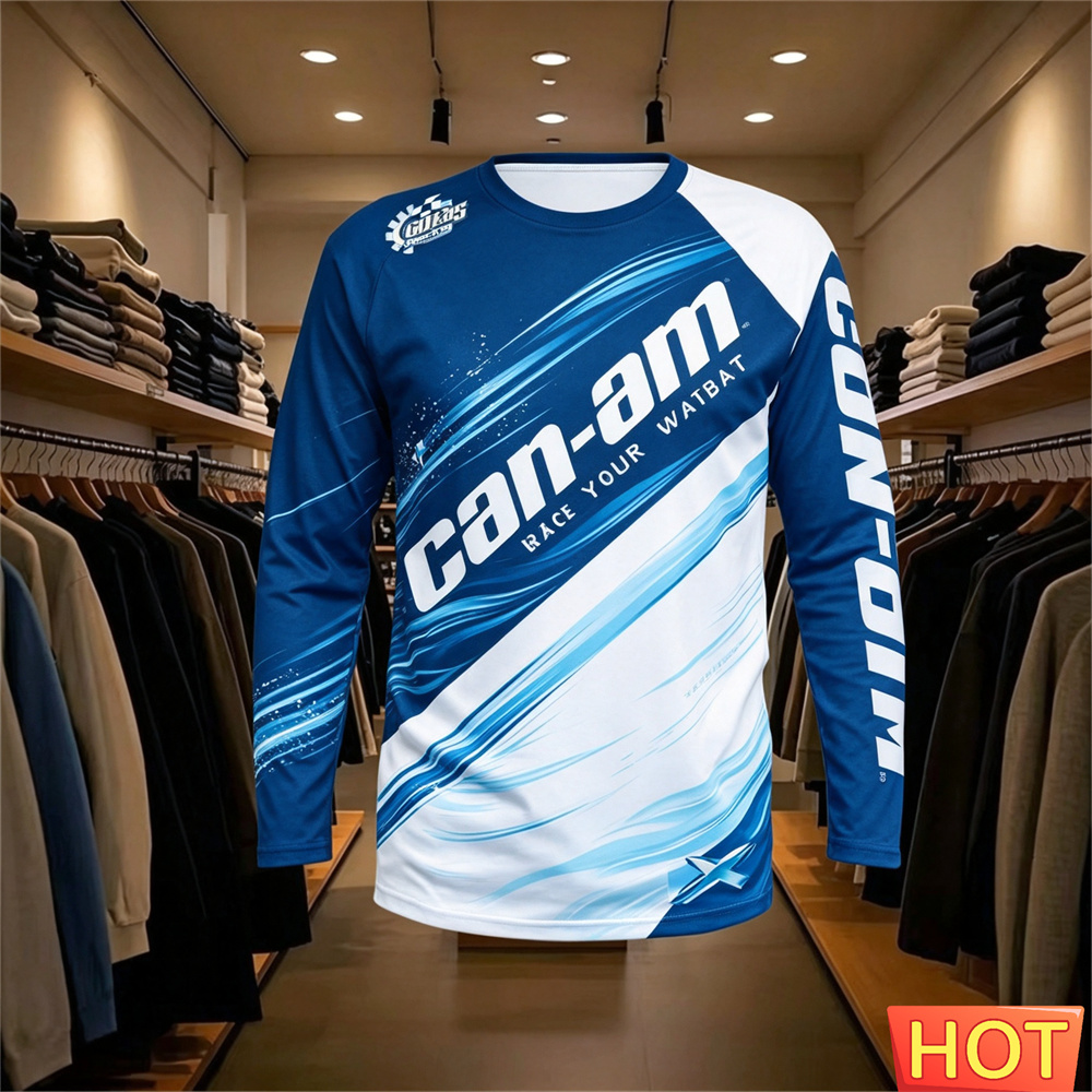 バイクレース用長袖ラウンドネックTシャツ、男女兼用、ファッシ - Men'S Fashion Course のレビューと価格