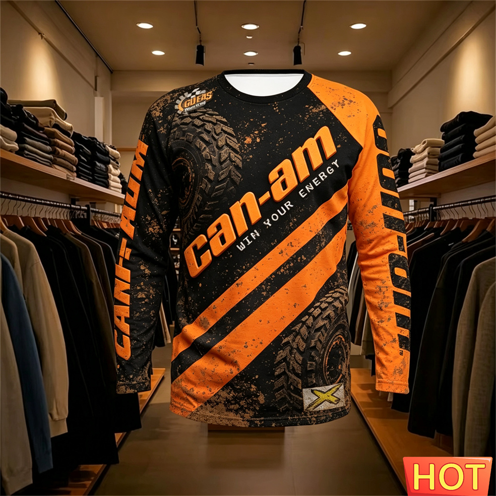 バイクレース用長袖ラウンドネックTシャツ、男女兼用、ファッシ - Men'S Fashion Course のレビューと価格