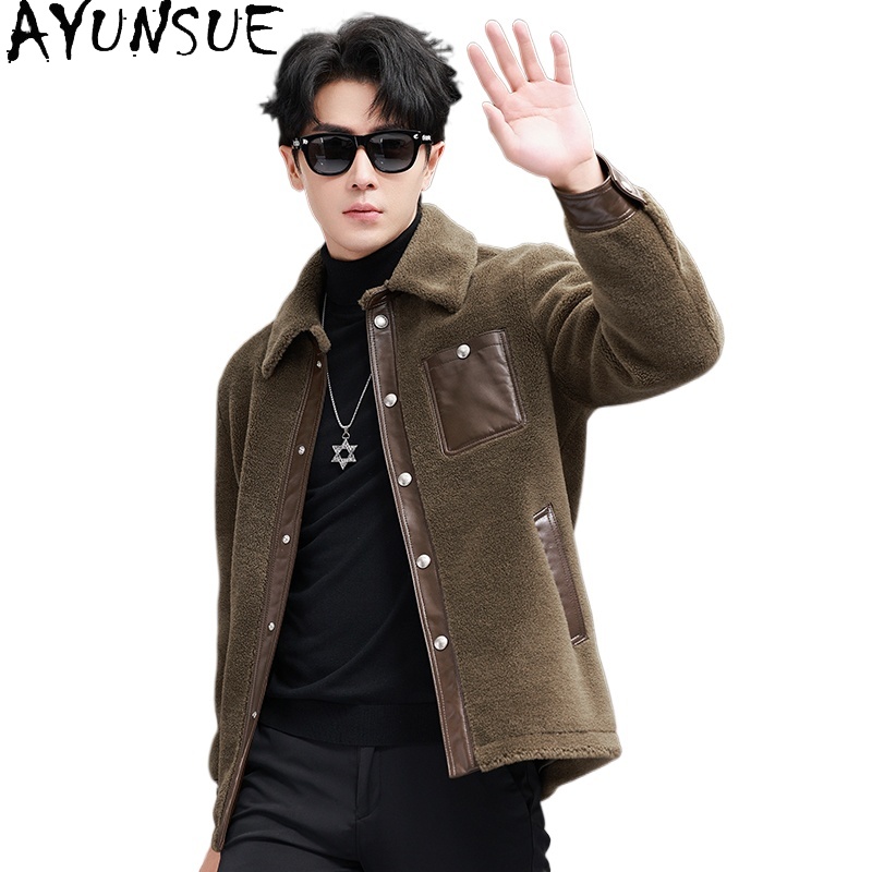 AYUNSUE 100% ウールコート男性の冬 2025 韓 - Mens Fashion Winter 2025 のレビューと価格