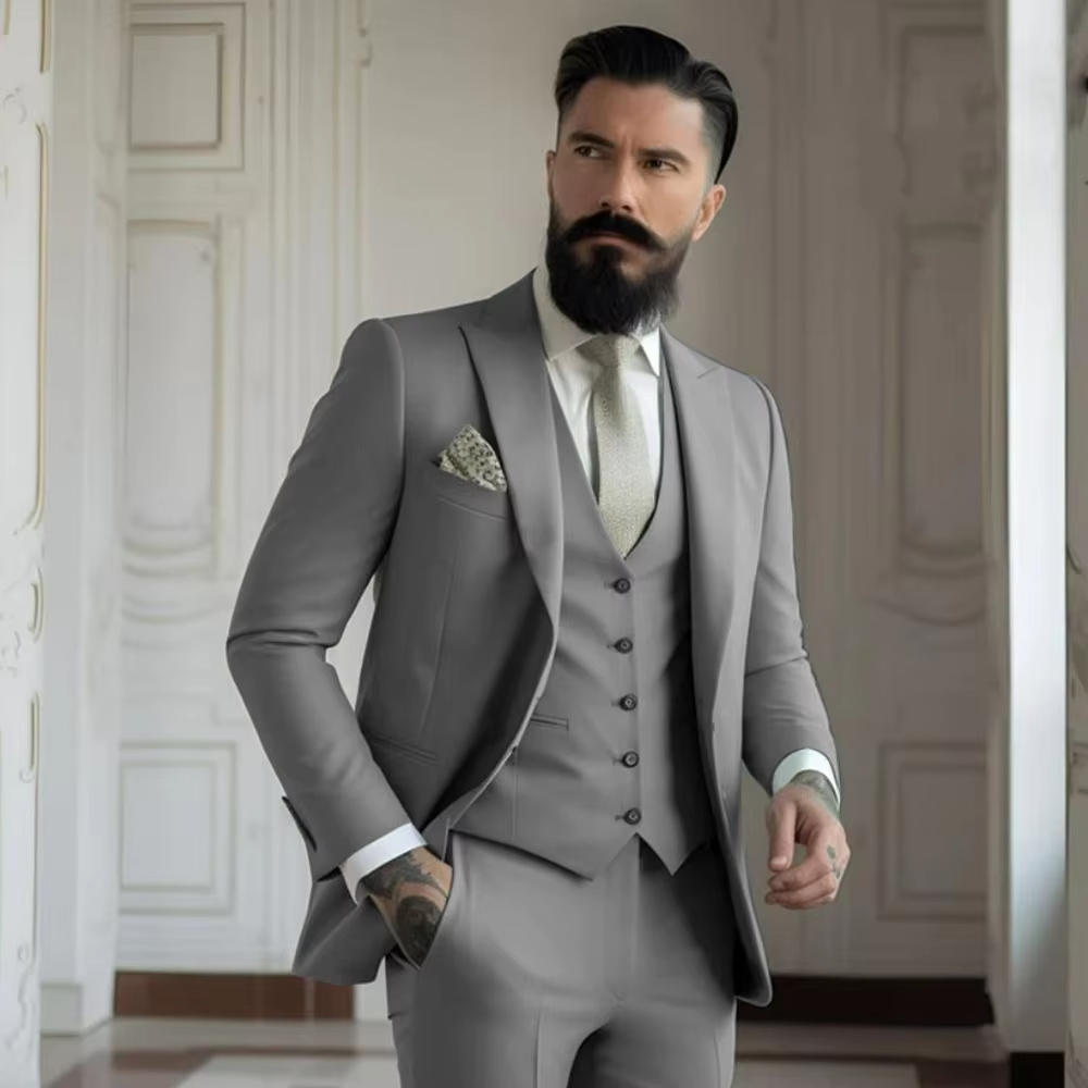 カーキメンズタキシード結婚式のスーツ男性用オーダーメイド新郎 - Men'S Fashion Khaki Pants のレビューと価格
